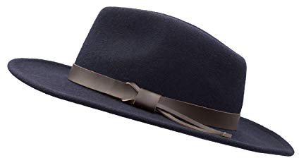 Walker & Hawkes Ranger - Unisex Fedora-Hut aus verformbarem Filz - mit Lederband