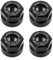 QWORK® 4Pcs ER11-A Type M14 Spannzangen, Spann Sechskantmuttern für CNC Fräsen Futterhalter Drehmaschine, Schwarz