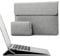 HYZUO 13 Zoll Laptop Hülle mit Standfunktion für 2025-2018 MacBook Air 13 M4 M3 M2 M1, 2025-2016 MacBook Pro 13 M2 M1, 13 iPad Pro/Air M4 M2 2024, Surface Pro 11/10/9/8, mit Kleine Tasche, Hellgrau