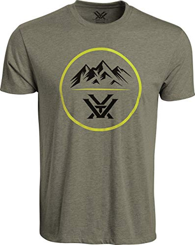 Vortex Optics Three Peaks Short Sleeve Shirts (US, Alpha, Large, Regular, Regular, Military Heather)