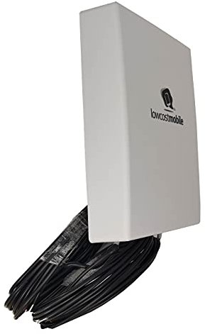 LowcostMobile PAN5G-MIMO-2021 Antenna 4G 5G MIMO Direzionale 7003800Mhz 2x5m nero SMA Cavo ALSR200 OUTDOOR compatibile con Huawei, Asus, TP Link