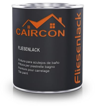 CAIRCON Fliesenlack Beige Fliesenfarbe Badezimmer Küche 1L