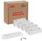 LouMaxx Möbelgleiter Kunststoff – Bodenabstandshalter 50 x 14 x 5 mm – Kunststoffgleiter zum Anschrauben im praktischen Mehrfachpack – 20er Set Mini Möbelfüße weiß inkl. Schrauben