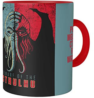 Urban Backwoods Beware Of The Cthulhu Tasse Mit Spruch Kaffeetasse