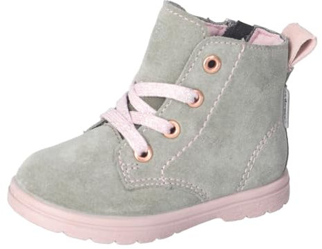 RICOSTA ragazza Stivali ILVY,Larghezza: normale (WMS),soletta removibile,Sympatex,stivali allacciati,bootie,cuoio,verde (eukalyptus / 530),24 EU