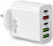 AXFEE Multi USB C Plug, 3-Port 65W USB Fast Charger Plug and 2-Port USB C PD Power Adapter, Multi USB Plug UK Type C Charging Plug Compatible for iPhone 14 Pro Max 13 12 11 XS XR 8 7, AirPods, iPad