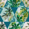 HEKO PANELS Stoff Oxford Wasserdichte Meterware Canvas-Stoff Polyester Stoff Zum Nähen Nähstoffe Dekostoffe Wasserabweisend Blickdicht Palmen Monstera Tropen Tropical 3 Meter 155 x 300 cm