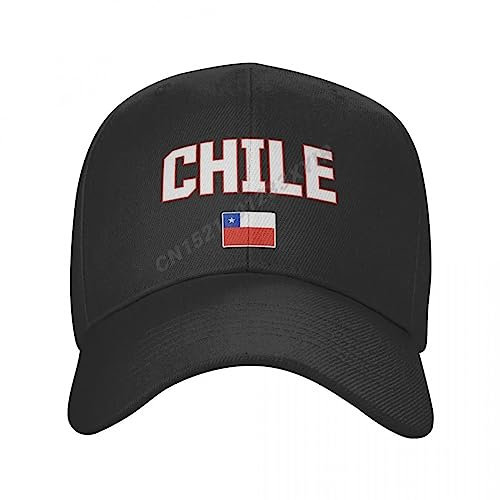 OLIKED Baseball Mütze Chile Flagge Sonnenschutz Verstellbare Kappen für Männer Frauen Drucken Gedruckte Mode verstellbar Outdoor Casual Hüte
