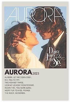 Daisy Jones & The Six 2023 American Musical Drama TV Miniseries Cover Wall Art Deco Poster Canvas Poster Wall Art Decor Print Picture Paintings for Living Room Bedroom Decoration Unframe-style 08x12in