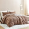 Nayoroom Bettwäsche Flanell 200x220 Winter Warme Biber Bettbezug Flauschig Fleece Cashmere Touch Plüsch Winterbettwäsche Set mit Reißverschluss - 200 x 220 + 2 x 80 x 80 cm Khaki Braun