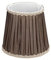 LEMCC Vintage-Lampenschirm aus Stoff, Tischlampenabdeckung, Moderner Stoff-Lampenschirm für Kerzenbirnen, Tisch-Stehlampen-Ersatz(Braun)