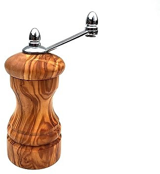 Handmade Olive Wood Pepper Mill Gift