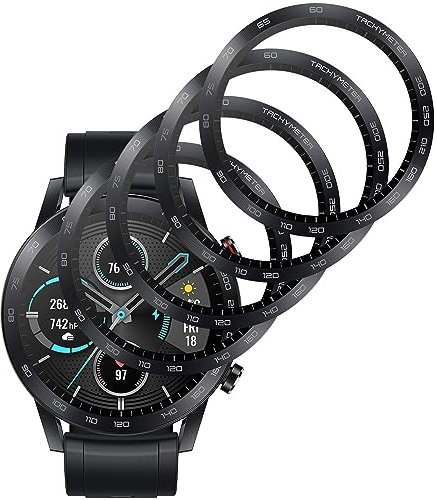 [4 Stück] KELOLIN Schutzfolie kompatibel mit Honor Magic Watch 2 46MM, 3D Gebogene Kanten, Kratzfest, HD Ultra Bruchsicherer Flexibler Displayschutzfolie für Honor Magic Watch 2 46MM