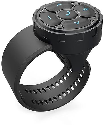 Mulcort Bouton multimédia télécommande Musique et Appel, Bouton multimédia BT étanche IPX67 pour Voiture vélo Moto Compatible avec Tout Appareil Android
