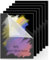 6 Piezas Acrilico Placa 2mm,A4 Acrílico Negro,Bricolaje Gratuito Pintura,Como Marcos de Fotos y Expositores, Manualidades
