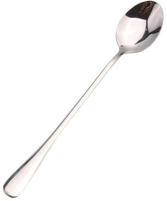 Cucharas Soperas Cucharas de sopa de acero inoxidable, cucharas de café pequeñas, cucharas de sopa, cucharas de mesa, cucharas de cucharón de mango largo de acero inoxidable, juego de 10 Cuchara Helad