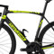 Kit 7 Adesivi Stickers Bici Protezione Decal Universale Telaio Bicicletta MTB Mountain Bike Corsa Ciclo Cross Fat Bike Downhill elettrica Frame Avventura cod.2407 (029 Giallo Fluo)