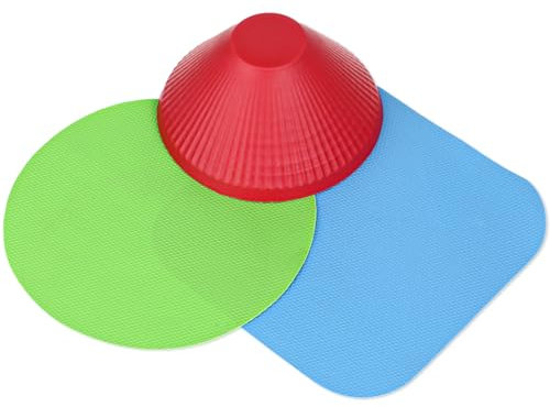 3 Stück Glasöffner Greifer Pads Gummi Gläsergriff Pads, Mehrzweck Flaschendeckelöffner Wiederverwendbare Mehrzweck Flaschen Öffnen von Gläsern für Senioren mit schwachen Händen, Küchenuntersetzer