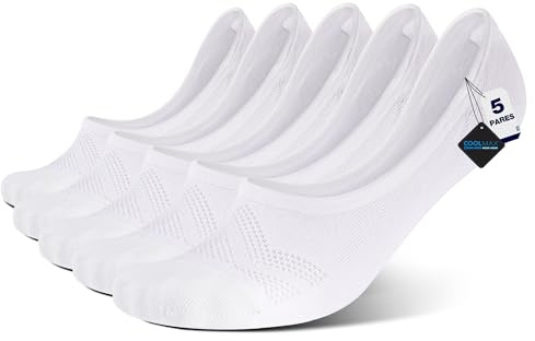 BRISIRA Bambou Chaussettes Invisibles Homme Femme Lot de 5 Socquettes Basses Respirant pour Mocassins Baskets Sport Running Chaussette Courtes 36-51