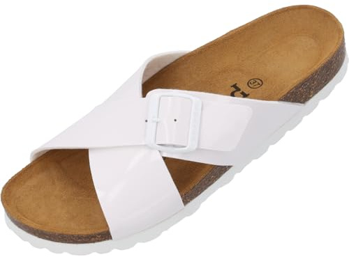 Palado Sandalen Damen Vanelis - bequeme Sandalen Made in Spain - Hausschuhe mit Kork-Fußbett - modische Sommerschuhe