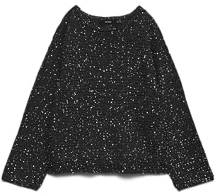 VERO MODA Damen Vmleilani Stitch Ls Boatneck Pullover Vmleilani Stitch Ls Boatneck Pullover (1er Pack)