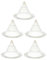 5PCS Flower Pot Hole Mesh Pad Plastic Cone Bottom Grid Gasket Drain Mat Cover Drainage Gardening For Plants Screen Bonsai Soil Mesh terrarium Nets Loss potting drainage prevention retainers Ro