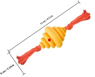 JOINPAYA Balle Distributeur de Friandises pour Chien Interactif Morsure Forme de Nid Abeille Balle à pour Alimentation pour Mâcher et Jeu Stimulant