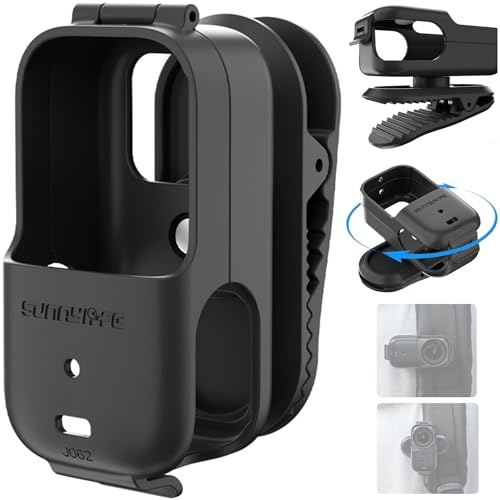 Honbobo Camera Backpack Clip for DJI Osmo Nano Accessories, Quick Release Mount Hat Camera Clip Horizontal-Vertical Backpack Strap Mount Holder for DJI Osmo Nano Accessories, 360 Rotatable