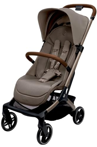 Maxi-Cosi Oxford Cabin Baby Kinderwagen, Für Flugreisen, 0–4 Jahre, zusammenklappbar, federleichter und ultrakompakter, Sanfte Federung, flache Liegeposition, integrierten Tragegurts, Oak Truffle