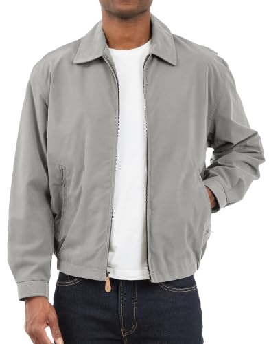 LONDON FOG Herren-Golfjacke mit Reißverschluss vorne (Normale und große Größen)