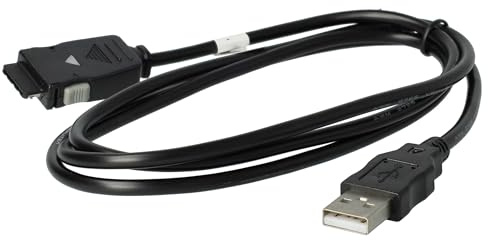 vhbw USB Datenkabel kompatibel mit Samsung SGH-S341i | SGH-i300x, SGH-E810, SGH-P730, SGH-E720, SGH-i300, SGH-E620 Handy - schwarz 100cm