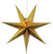Best Season Papierstern Dot 70 circa 70 x 70 cm, inklusive Kabel , gold 231-53