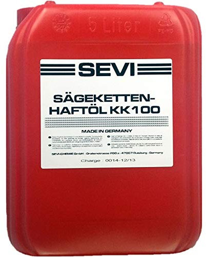5 Liter SEVI Sägekettenöl mit Superhaft Zusatz, Kettensägeöl mineralisch
