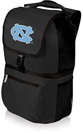 PICNIC TIME NCAA North Carolina Tar Heels Zuma Backpack Cooler - Soft Cooler Backpack - Lunch Cooler, (Black)