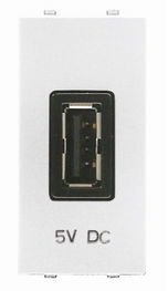 Niessen - Toma cargador usb 1m 750ma/5v blanco