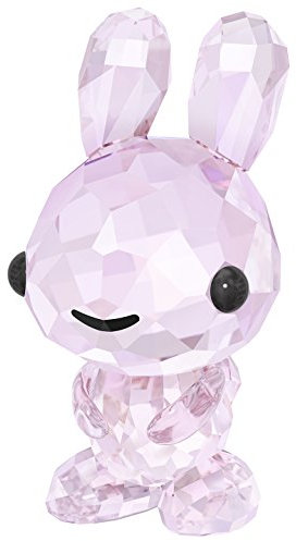 Swarovski Zodiac Anmutiger Hase aus Kristallen in der Farbe Rosa, Maße: 3,9cm x 2cm x 2,3cm, 5302322