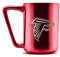 Duck House NFL Atlanta Falcons Keramik-Kaffeetasse mit Metallic-Finish, professionelle Keramik, lasergraviertes Team-Logo, BPA-frei, spülmaschinenfest, 473 ml