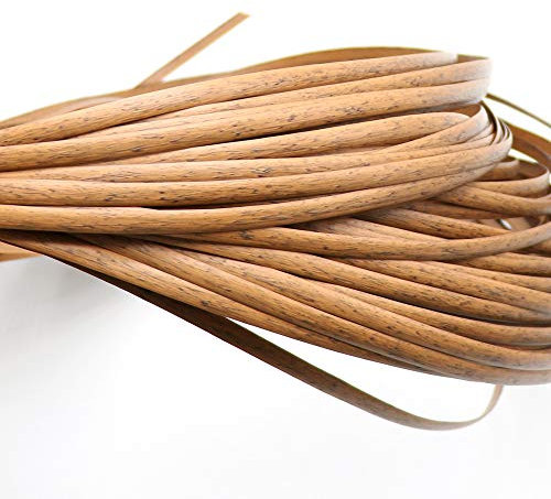 MBLUE 500 g PE-Rattan, flach, synthetisches Rattan, Webmaterial, Kunststoff, gestricktes Rattan-Holz