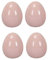 dekoratives frühlingshaftes Oster-Ei Keramik-Ei Deko-Ei Keramik Hellrosa oder rosa in verschiedenen Größen (rosa, 4 x klein ca. 5,5 x 6,5 cm hoch)