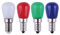 4 Pack Colored E14 LED Light Bulb, 3W 220V Energy Saving Light Bulbs for Salt Lamp, Fridge, Cooker Hood, Small Screw in Bulbs (White + red + Blue + Green)