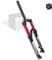 LvTu Air Mountain Bike MTB Front Fork 26 27.5 29 inch 140mm Travel, 1-1/8 Lightweight Disc Brake Bicycle Suspension Fork for 1.5-2.45 Tires (Color : Straight Manual lockout, Size : 26)