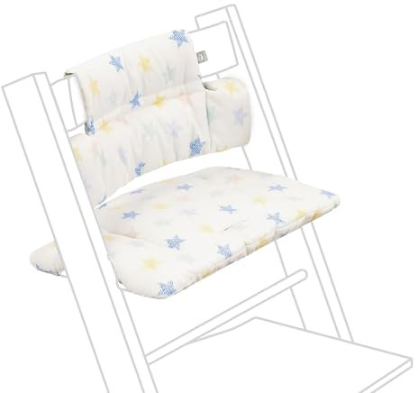 Stokke Coussin Classic Tripp Trapp, Stars Multi - À Utiliser avec la Chaise Tripp Trapp pour Un Soutien renforcé et Un Confort Optimal - Lavable en Machine