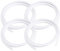 BRIEFCEC PTFE Schlauch 2mm Kompatibel 1,75 Filament, BowdenSchlauch 3D Drucker Teflonschlauch OD 4mm Bowden Tube 1 Meter für PLA, PETG, ABS, TPU 1,75 Filament 3D Drucker (4 Stü, Weiß)