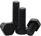 CONPHERON Vis à tête hexagonale en plastique, facile à retirer, vis en plastique à 6 pans, vis/boulons en nylon noir, M10*35 mm,10 pcs