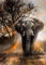 MXJSUA Diamond Painting Erwachsene Elefant - 5D Diamant Painting Bilder Tiere, Malerei Set Mit Sonnenuntergang 30x40 cm für Wanddekoration