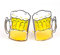 flintronic Sunglasses Novelty Fun Party Glasses Fashion Glasses, 1 Pack for Pool Party, Birthday Party, Beer Party, Makeup Costume Party, Hawaiian Themed Party Photo Props (Yellow Beer Mug)
