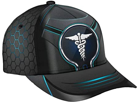 456 Baseball Cap Nurse Green Light Circle Pattern Black Plain Hat for Adult Adjustable Trucker Caps Classic Women Sun Visor Hat Tennis