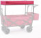 BBTISG Trolley Dach Schattenbefestigung, Zusammenklappbarer Wagen Schattenbefestigung Baldachin Trolley-Zubehör zusammenklappbare Wagen für Camping, Picknick, Angeln (rot)