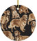 Golden Retrievers Weihnachtsschmuck Schöne Weihnachten Keramik Rund Anhänger Christbaumschmuck Kugeln