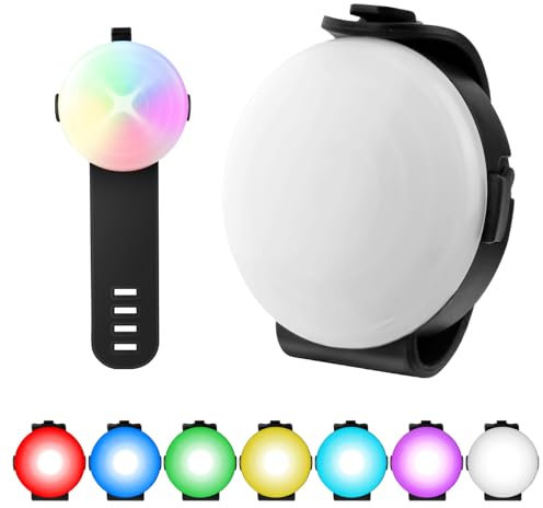 AUAUY Sicherheits LED Blinklicht, 4 Modis Hundelicht IPX68 Wasserdicht Haustier Lichter, USB Wiederaufladbar Hunde Katzen Leuchtanhänger, Einstellbar LED Licht für Nachtspaziergänge Laufen Camping